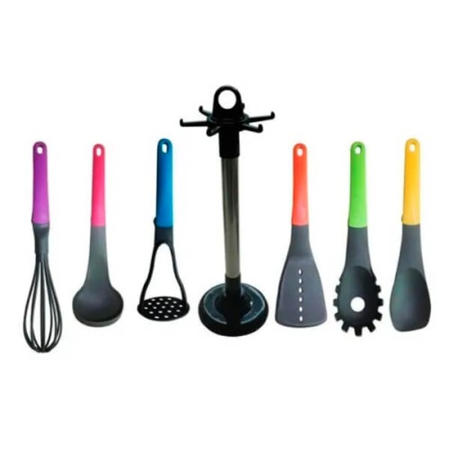 Conjunto 7 Utensílios Silicone Ecolumi
